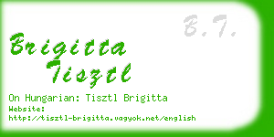 brigitta tisztl business card